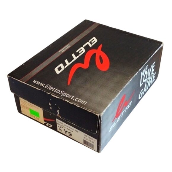 Eletto Kids Outdoor Soccer Shoes Cleats Mondo RB Jr. Black/Fluo Yellow Y9 - Picture 10 of 11